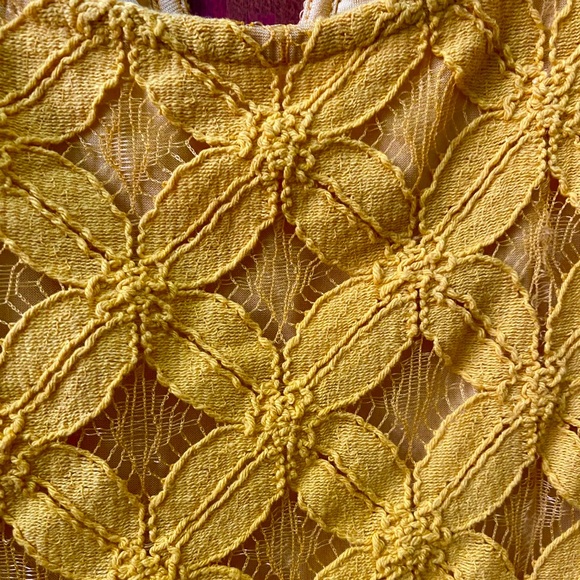 Xhilaration Cropped yellow gold blouse, Women’s S - Picture 3 of 4